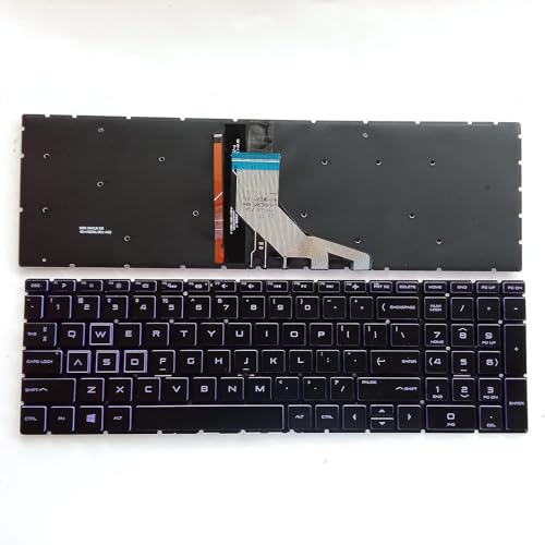 Image of Replacement Keyboard for HP Pavilion Gaming 15-DK 15-EC 15-CX Purple Backlit
