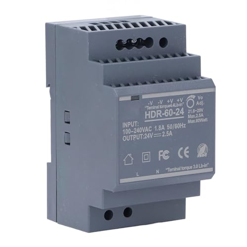 Alimentatore su Guida DIN 24 V Switching A Uscita Singola su DIN 2.5 A 60 W su A Montaggio Sottile per Apparecchiature di