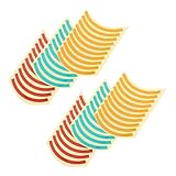 Homoyoyo 60pcs Pressure Gauge Reflective Stickers Safety Reflective Label Uv-Protected for Industrial Measurement Decal High-Visibility Warning