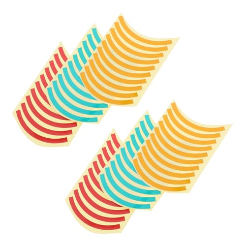 Homoyoyo 60pcs Pressure Gauge Reflective Stickers Safety Reflective Label Uv-Protected for Industrial Measurement Decal High-Visibility Warning