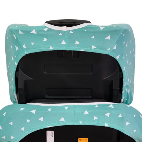 Image of JYOKO Kids Cover Liner Made Cotton Compatible with Graco Milestone (Mint Sparkles)