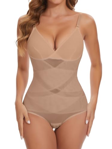 SHAPERIN Women Tummy Control Bodysuit Shapewear Waist Traine