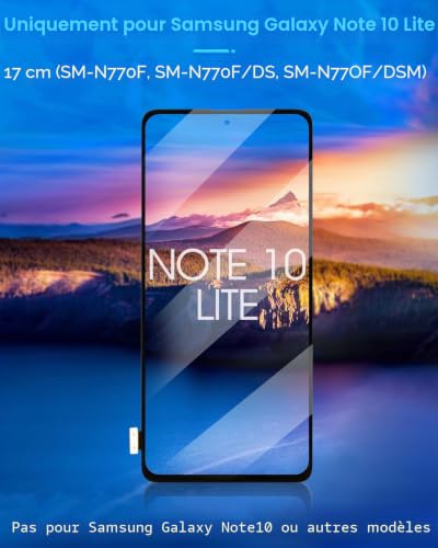Écran pour Samsung Note 10 Lite noir OLED solution tactile bloqué et afficheur brisé - 2