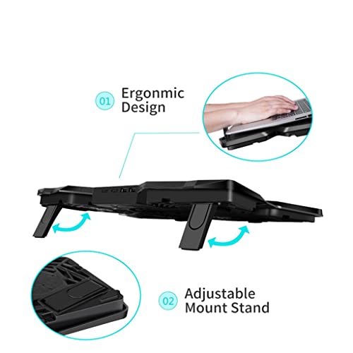 Base para laptop con 4 ventiladores para laptops 12-17" miniatura 4