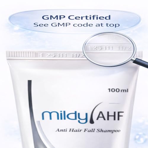 Image of Mildy AHF Anti Hair Fall Shampoo For Hair Growth 100 ml Pack of 1