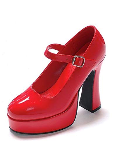 Chaussures Mary Jane confortables en blanc vernis brillant