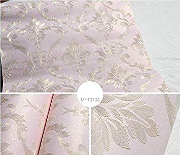 GlobalNiche 53X300cm European Damascus Floral Wallpaper for Walls 3 d Textured Flooring Wall Paper Living Room Bedroom Decoration Color M10704 Dimensions 53 x 300 cm
