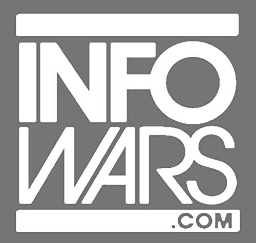 INFOWARS grey Vinyl Decal Wall Laptop Bumper Sticker 5"