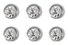 Produktbild 6 Paar Studex April/Crystal Regular 4mm Edelstahl Lünette Einstellung Ohr Piercing Ohrstecker Birthstone
