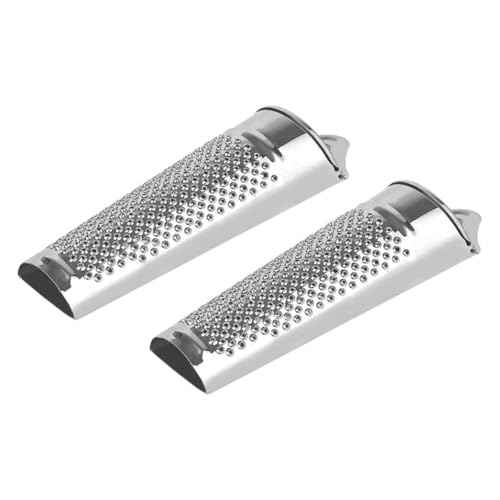Unomor Home Kitchen Supplies 2 in 1 Cheese Shredded Ginger Grater Sturdy Stainless Steel Compact Design for Cheese Potatoes Cucumbers