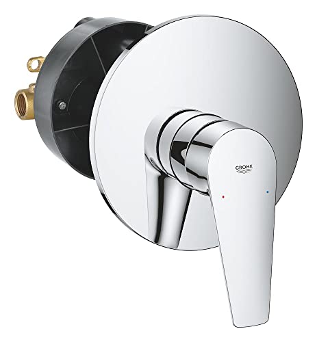 GROHE Robinet Douche Start Edge, montage encastré, mitigeur monocommande à cartouche céramique, traitement brillant et durable, raccord en 1/2', chromé, 24202001 (Import Allemagne)
