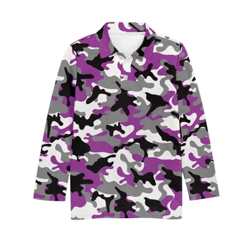 HUIACONG Boys Cool Golf Shirts with Button for Children Kids Under Shirts for Girls