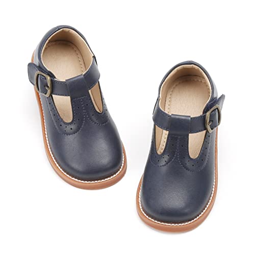 Image of Otter MOMO Toddler Little Girls Oxford Shoes Mary Jane Flat T-Strap School Uniform Party Dress Shoes