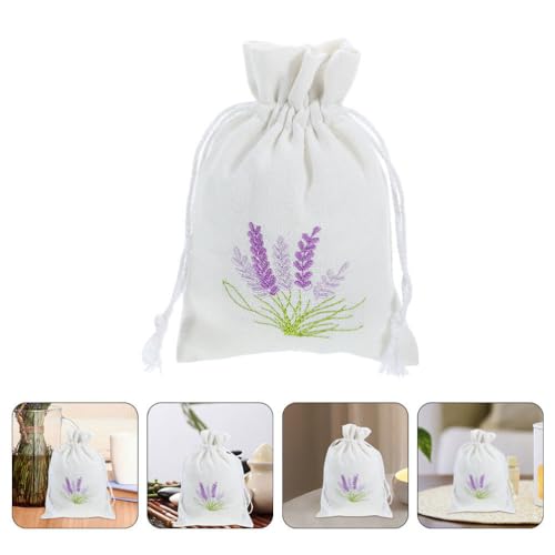 Bolsas de saco con diseño de lavanda 5 piezas reutilizables miniatura 4