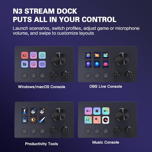 Stream Control Deck with LCD Keys