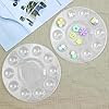 inifus 22 PCS Clear Paint Tray Palettes for Kids or Birthday Painting Party, Clear Acrylic Artist Paint Tray Palette, Acrylic Oil Watercolor Craft Supplies DIY Art Painting Plastic Paint Pallet #3