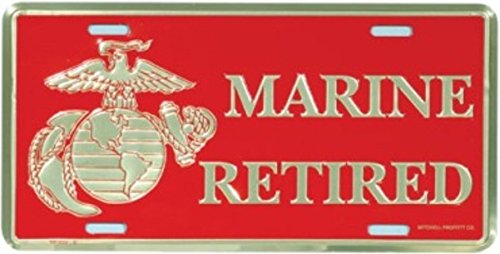 Mitchell Proffitt U.S. Marine Retired License Plate