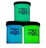 Green, Blue, Aqua MX24 Sampler Set Extreme Glow in The Dark Paint Daytime Invisible Range
