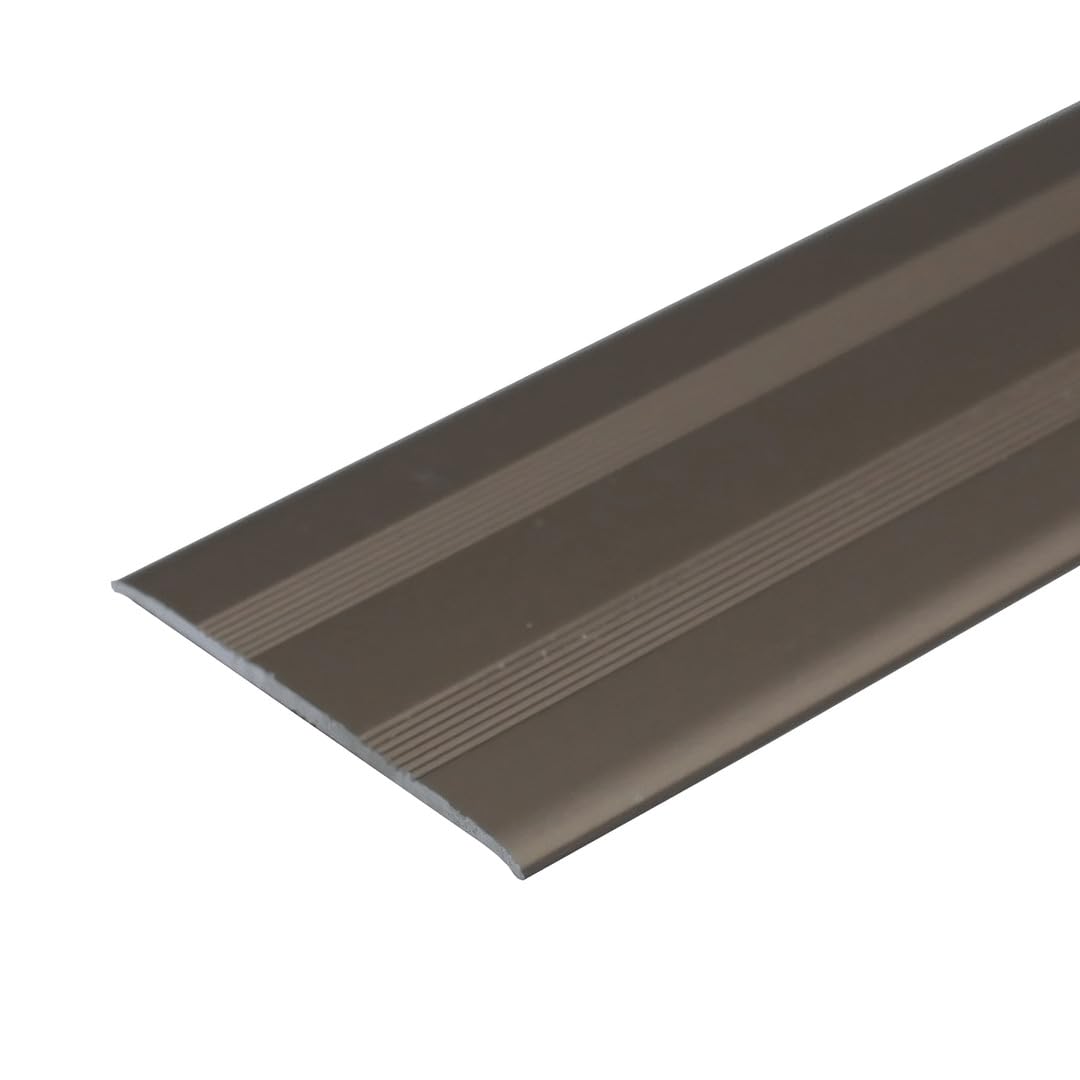 Cayrus A08 35Mm Anodised Aluminium Flat Door Threshold Profile - Champagne, 0.93M