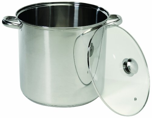 ExcelSteel Stockpot Encapsulated Base 20 quarts Silver