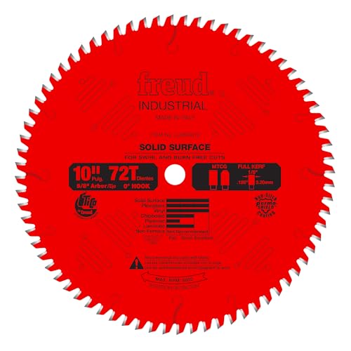 Freud LU95R010: 10" x 72T Solid Surface Blade