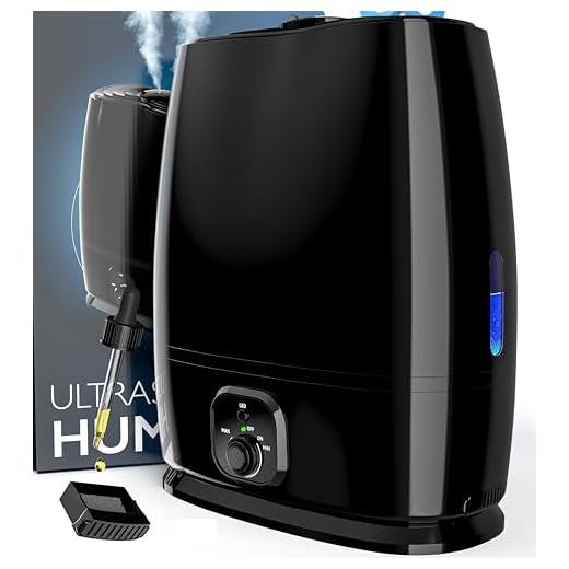Everlasting Comfort Cool Mist Humidifiers for Bedroom (6L) - Humidifier Large Room No-Filter, Quiet Air Humidifier for Plants, Baby, Allergies, Dry Skin, Congestion, 50 Hr Run Time, Easy Clean