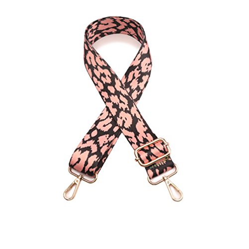 Umily Hardware de color dorado correa de hombro ajustable de repuesto 3.8cm correa de bolso ancha estilo de guitarra 75cm- 135cm correa de cuerpo cruzado ajustable para bolsos