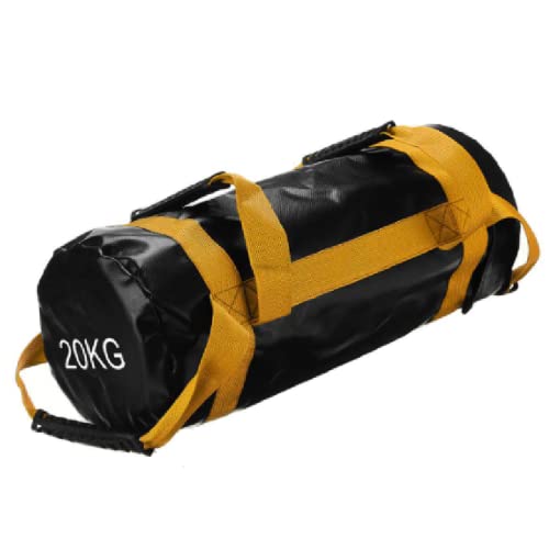 Sandbag Fitness Pesas Ajustables Bolsa de Arena 5 10 15 20 25 30 kg Saco Bulgaro para Levantamiento de Pesas, Correr,Yoga, Mancuernas Power Bag,(Sin Elementos de Relleno) 20kg