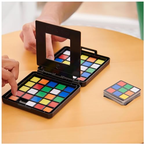 Rubik's Cube - Rubiks Race Version Voyage - Jeu De Société Classique 3X3 Rubiks Cube - Stratégie Ultime Face à Face - Facile À Transporter - Jeu Casse-Tête Adulte Et Enfant - Jouet Enfant 7 Ans Et +