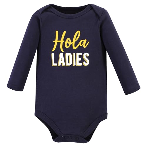 Image of Hudson Baby baby-boys Cotton Long-sleeve Bodysuits 5-pack