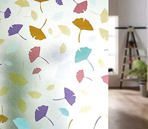 ACE INTERIOR Self Adhesive Window Films for Glass Privacy Frosted Glass Film Decorative Window Sticker Window Tinting for Home & Office Glass Bathroom Living Room (24 X 48 Inch)