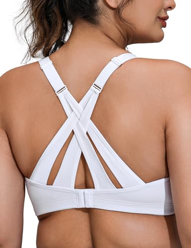 Image of ZeroBound Women's High Impact Sports Bra Criss-Cross Back Full Coverage