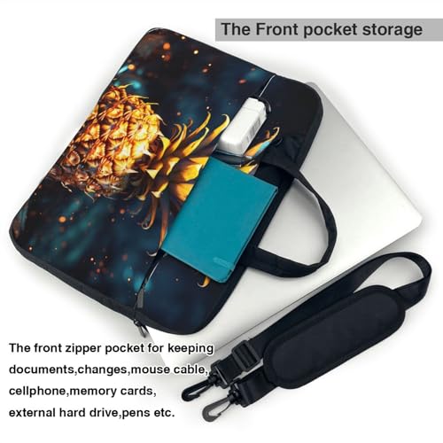 Bolso de hombro para laptop KHiry 14 pulgadas negro miniatura 3