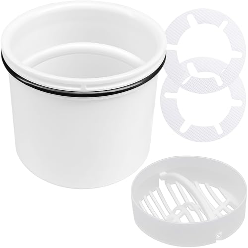 Tauchrohr für Viega Tempoplex Modell 6961.99 ab Bj. 2006 Nr. 582982 Geruchsverschluss Dusche Tauchrohr mit Dichtung und 2 Abfluss Haarfänger Durchmesser 69.6 mm