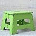 HOGAR Y MAS Taburete Plegable Robusto y Práctico Color Verde con Superficie Antideslizante en PVC