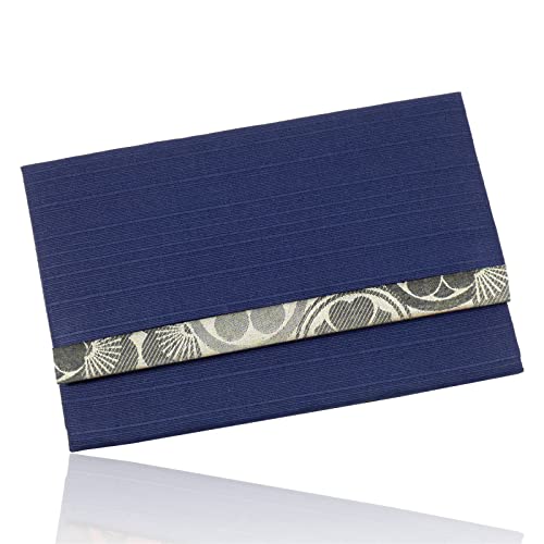 大一創芸 数珠入れ 数珠袋(京都産生地)念珠入れ 男性 女性 数珠ケース 葬儀 法事 紺紬×金紋