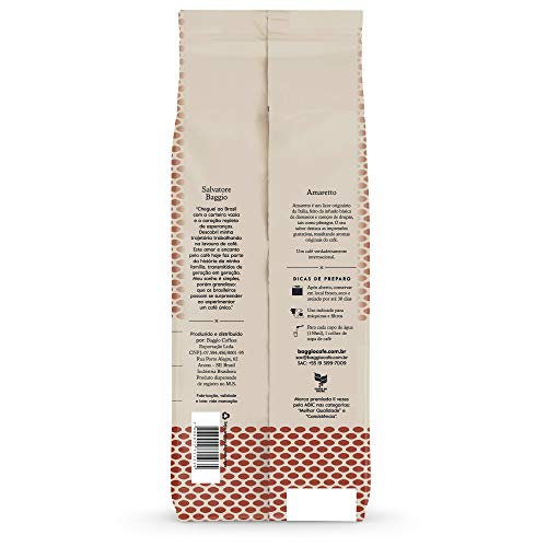 Aromas Amaretto Moído, Baggio Café, Amêndoa, 250g, Pacote de 1