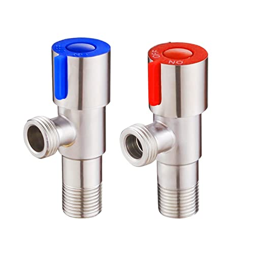 Válvulas Ángulo Acero Inoxidable (Azul, Rojo)