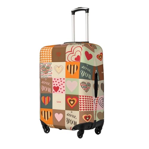Cute Valentine'S Day Love Pattern Luggage Protector,Scratch Travel Suitcase Cover Suitcase Fits 18-32 Inch Luggage4
