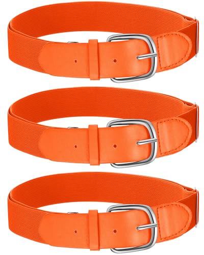 Image of Hercicy 3 Pieces Adult and Youth Baseball Softball Uniform Belts, Adjustable Size Uniform Belt