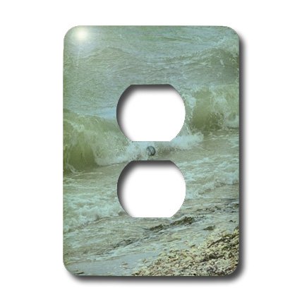 Couvre-prise pour 2 prises 3dRose LSP_7884_6 multicolore, plaque de finition murale design
