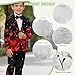 Yewattles Kids 2026 Fashion Suits for Boys 2 Piece Including Jacket,Pants and Tie Pockets for Festive Gatherings 6-14 Years Red Heart