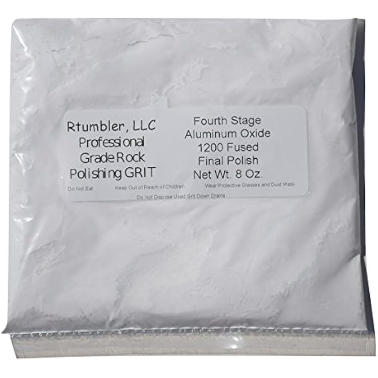 Rock Tumbler Grit for 15 Pound Tumbler with 1 Pound Plastic Buffering Pellets
