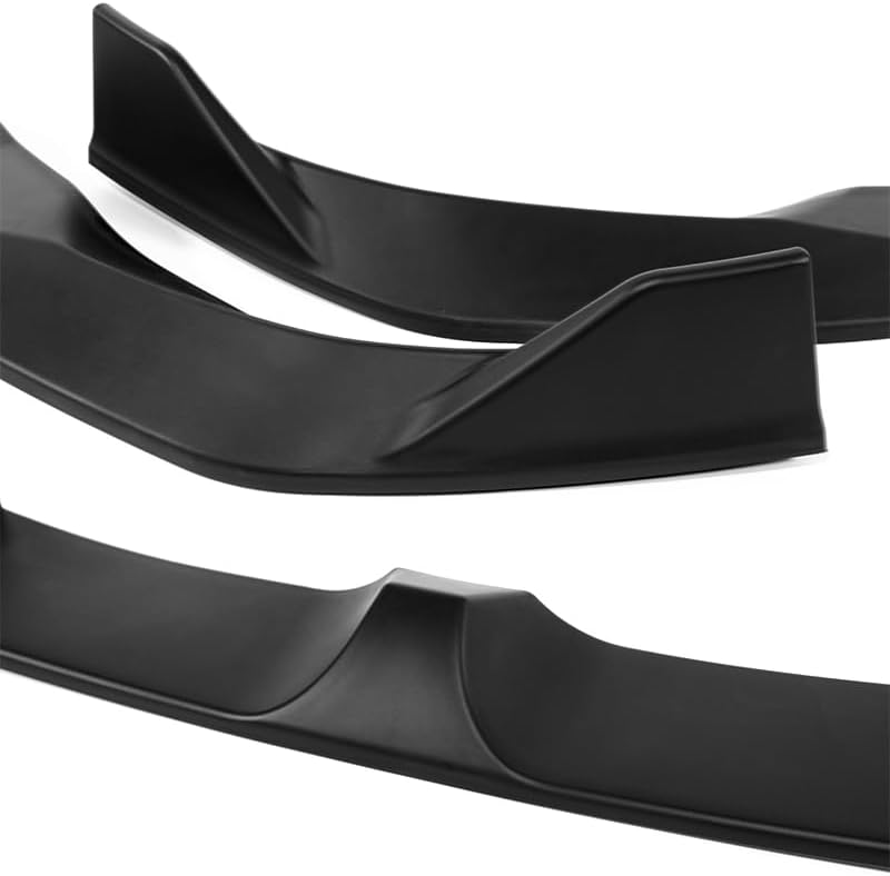 3PCS ABS Front Bumper Lip Spoiler, Air Dams Chin Spoiler, Front Splitter, Compatible with 2019-2023 BMW (G05) X5 M-Sport Bumper, Exterior Replacement Part (Unpainted Black)