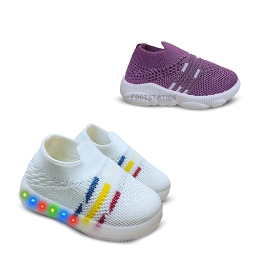 Image of Kids Trending Slip-On Shoes Combo, Pack of 2 (Light Shoe + Musical Shoe)