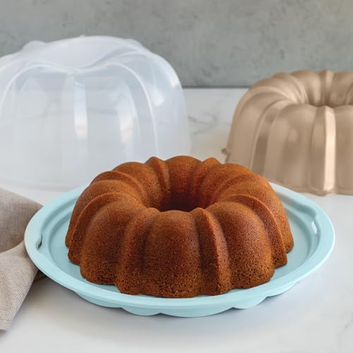 Image of Nordic Ware Formed Orginal Bundt with Keeper, 12 Cup, Golden Hour