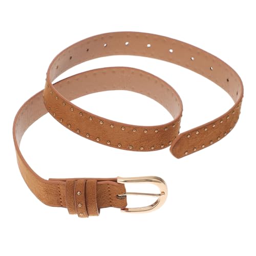 Rivet Western Style Suede Waist Belt for Women Dress and Jeans
