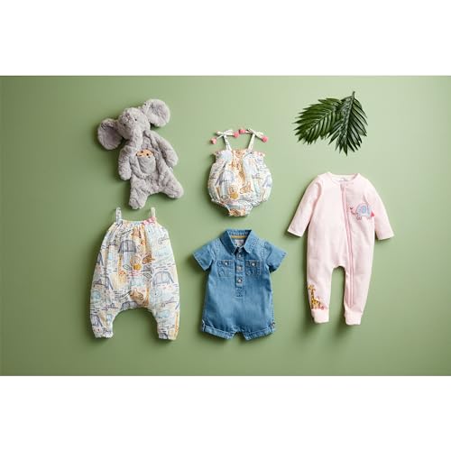 Mud Pie Unisex Baby Baby Light Wash Denim 1pc;2