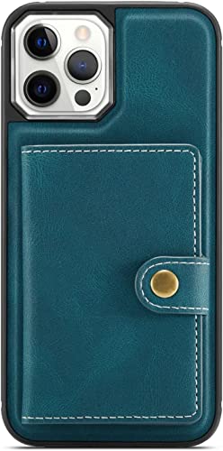 Étui pour iPhone 13 bleu portefeuille amovible pour ne plus perdre ses cartes