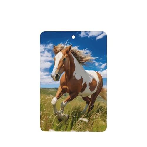 Phayah Horses On The Prairie - Ambientador rectangular con aroma...